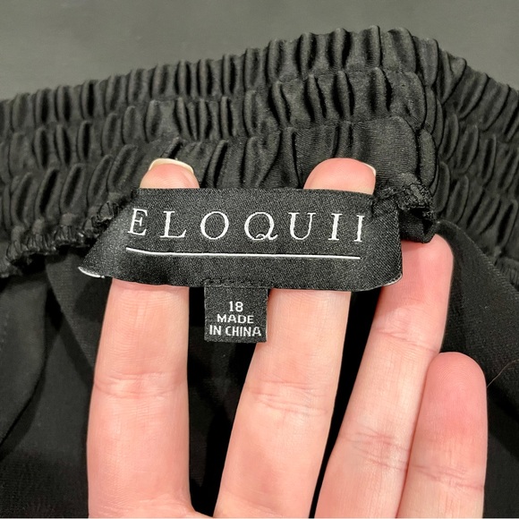 Eloquii Black Wide Leg Pants - Picture 4 of 6